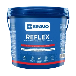 Impermeabilizante Aislante Térmico para Techos - Reflex - Blanco - 4L